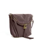 Cetona Schultertasche aus dunkelbraunem Leder - 24x18x4cm