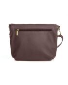 Cetona Schultertasche aus dunkelbraunem Leder - 24x18x4cm