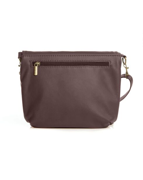 Cetona Schultertasche aus dunkelbraunem Leder - 24x18x4cm