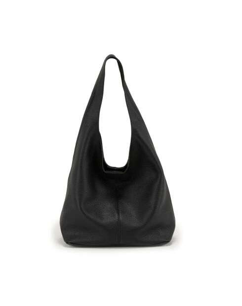 Tarquinia schwarze Ledertasche - 32x32x16cm