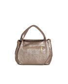 Sac en cuir Taro bronze laminé - 28x25x18cm