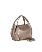 Sac en cuir Taro bronze laminé - 28x25x18cm