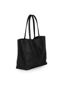 Bolso de piel Spoleto negro - 34x28x14 cm