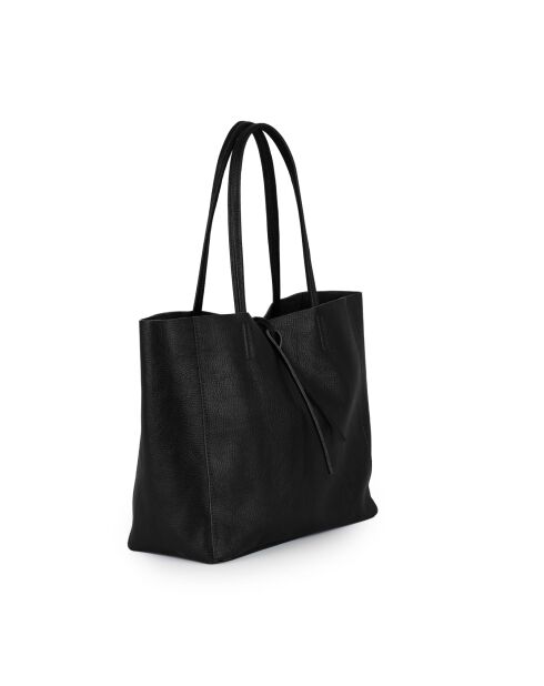Sac en cuir Spoleto noir - 34x28x14cm