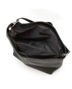 Trapani zwarte leren tas - 33x25x14cm