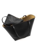 Borsa Ledro in pelle nera - 25x29x24cm