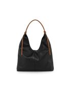 Taranto zwarte leren tas + beker - 44x32x5cm
