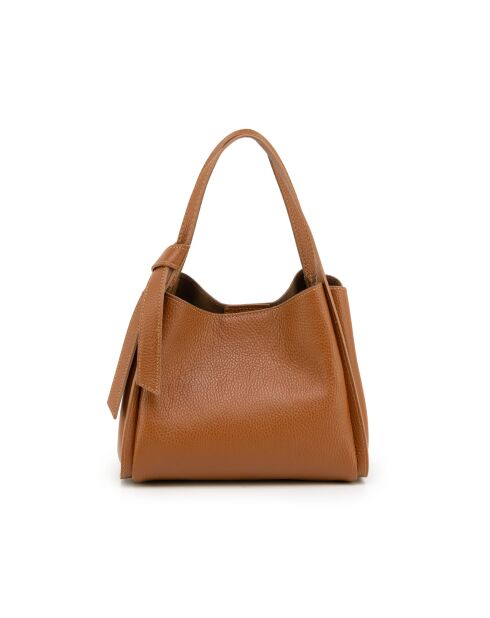 Sac en cuir Ortiano cognac - 24x18x14cm
