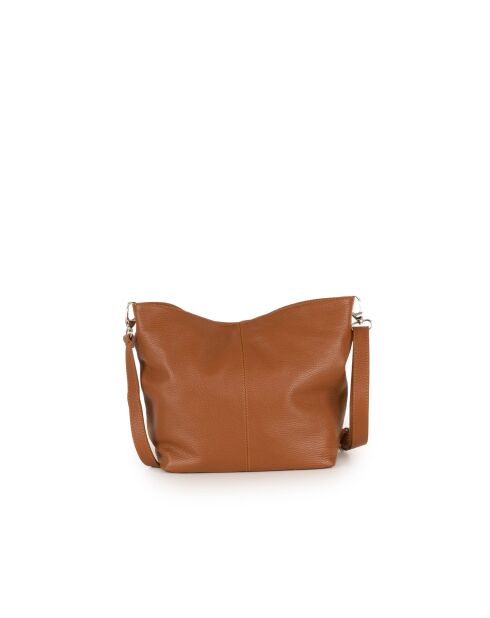 Trapani Cognac leren tas - 33x25x14cm