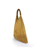 Mirtillo Tasche aus cognacfarbenem Veloursleder - 34x39x8cm