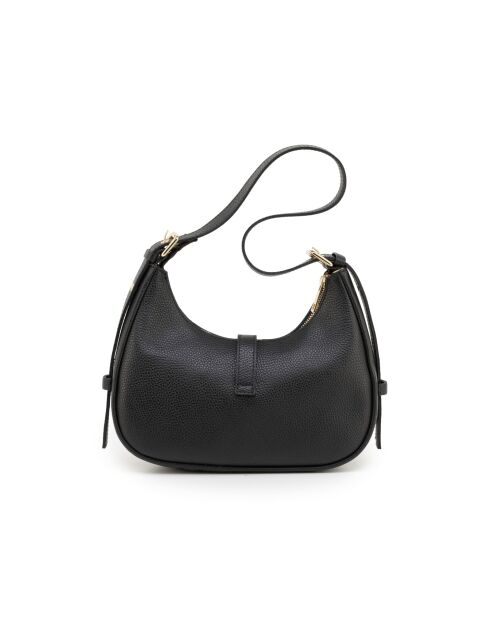 Annunziata Schultertasche aus schwarzem Leder - 21x18x8cm