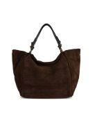 Dunkelbraune Gimignano-Ledertasche - 45x50x20cm
