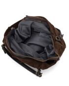 Dunkelbraune Gimignano-Ledertasche - 45x50x20cm