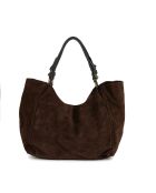Dunkelbraune Gimignano-Ledertasche - 45x50x20cm