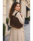 Dunkelbraune Gimignano-Ledertasche - 45x50x20cm