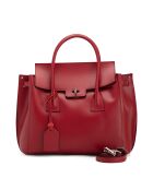Sac en cuir Pomarance rouge - 40x40x14cm