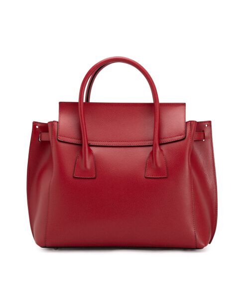 Sac en cuir Pomarance rouge - 40x40x14cm