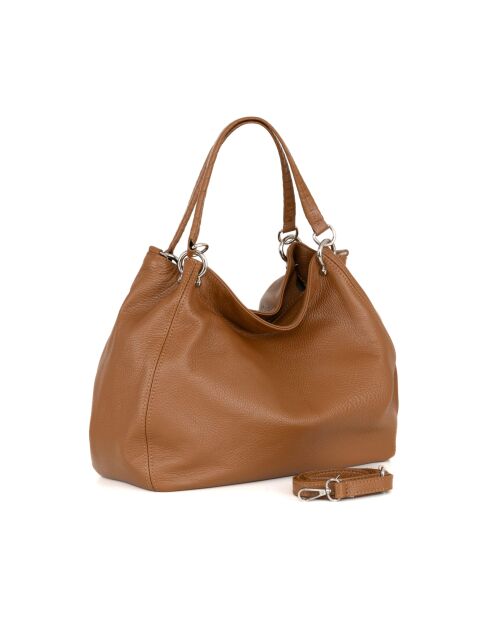 Sac en cuir Viareggio Cognac - 33x28x16cm