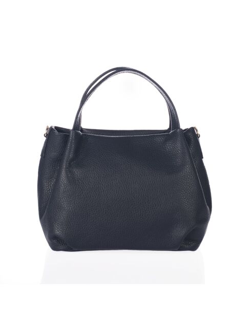 Sac en cuir Taro bleu - 28x25x18cm