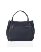 Borsa in pelle blu Taro - 28x25x18cm