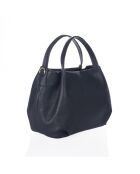 Borsa in pelle blu Taro - 28x25x18cm