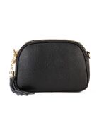 Bandolera de piel negra Flumendosa - 23x17x7cm
