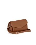 Corno Baitone Schultertasche aus Leder cognac - 24x14x10cm