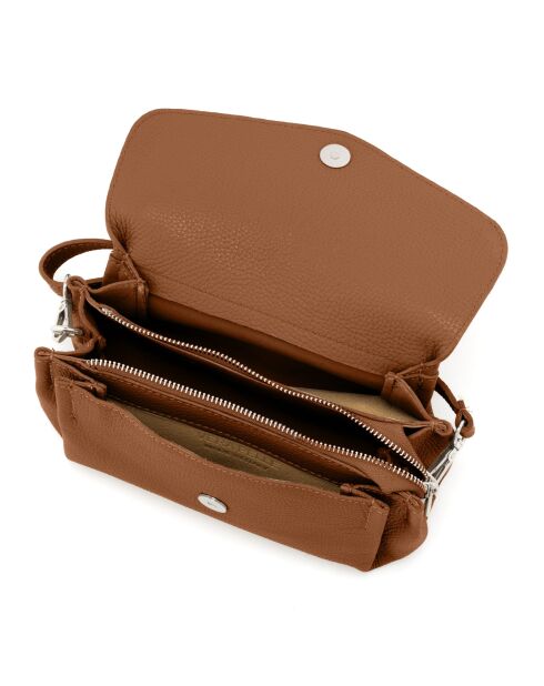 Corno Baitone Schultertasche aus Leder cognac - 24x14x10cm