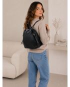 Sac en cuir Gambellara noir - 27x31x13cm