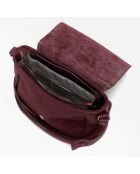 Sac bandoulière en cuir Mella bord - 24x20x9cm
