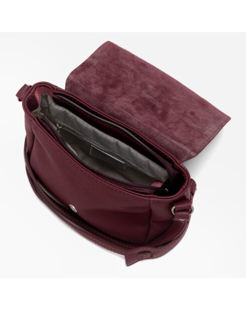 Sac bandoulière en cuir Mella bord - 24x20x9cm