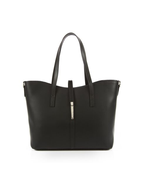 Sac en cuir Parma noir - 40x27x14cm
