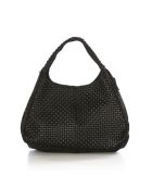 Bolso de piel Pitigliano negro - 41x34x30cm
