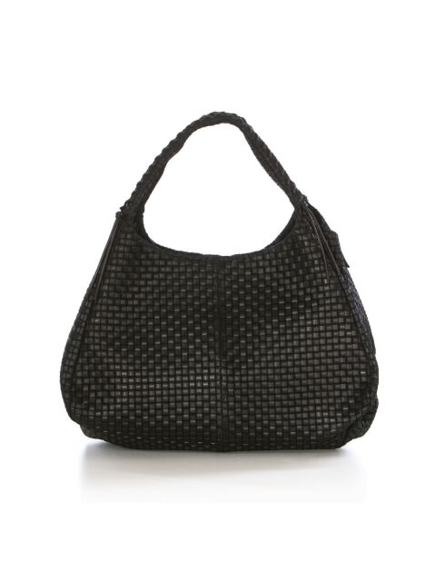Sac en cuir Pitigliano noir - 41x34x30cm