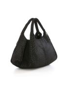 Bolso de piel Pitigliano negro - 41x34x30cm