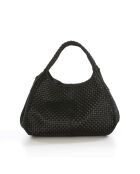 Bolso de piel Pitigliano negro - 41x34x30cm