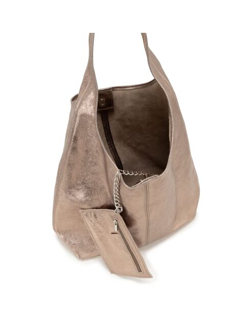 Bolso de piel Terracina gris antracita - 32x32x16cm