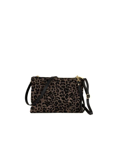 Sac en cuir Bressanone noir - 31x21x4cm
