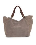 Sac en cuir Gimignano taupe foncé - 45x50x20cm