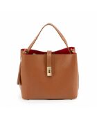 Sac en cuir Grondo cognac - 25x21x14cm