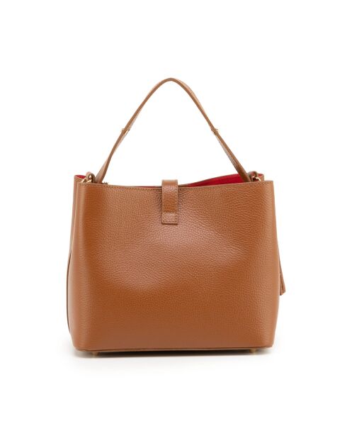 Sac en cuir Grondo cognac - 25x21x14cm
