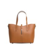 Sac en cuir Montecarlo cognac - 36x27x14cm