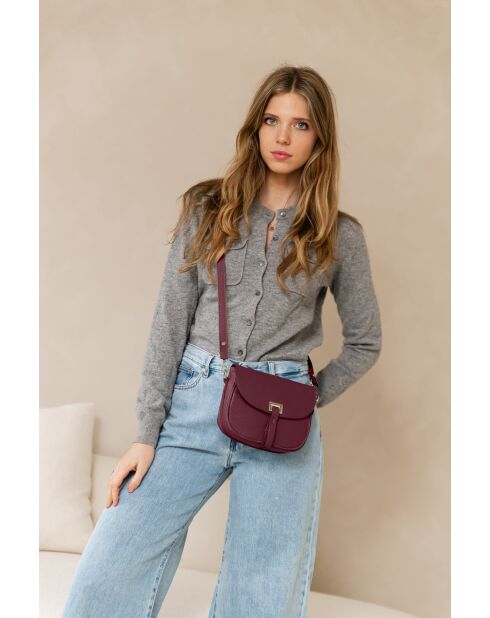 Neva Vin Schultertasche aus Leder - 20x16x6cm