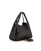 Ortiano schwarze Ledertasche - 24x18x14cm