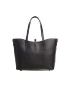 Sac en cuir Montecarlo noir - 36x27x14cm