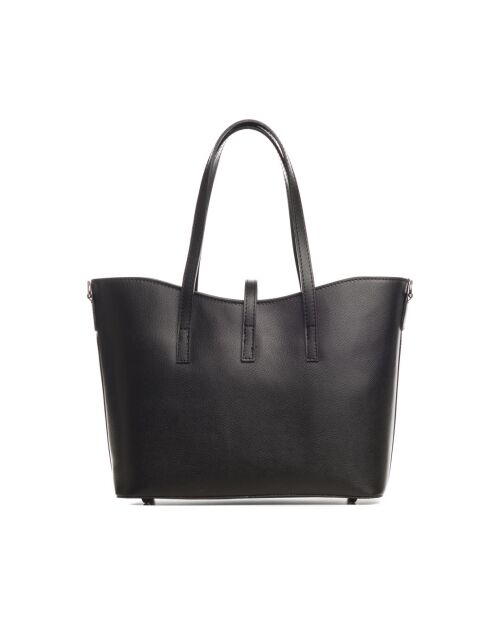 Sac en cuir Montecarlo noir - 36x27x14cm