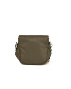 Favara Schultertasche aus olivfarbenem Leder - 24x19x7cm