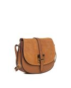 Adda cognac leren schoudertas - 23x20x6cm