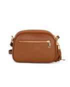 Sac bandoulière en cuir Flumendosa cognac - 23x17x7cm