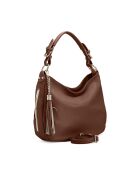Bolso Monate de piel marrón oscuro - 36x26x10cm